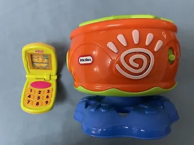 Buy Fisher Price Child Toys Mobile Flip Phone+Little Tikes Musical Spin And Hit Drum • 12£