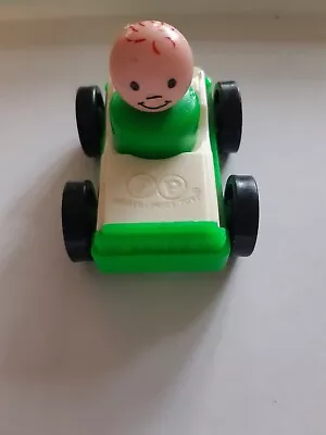 Buy Vintage Fisher Price Little People Green Car And Figure 1970's Collectable VGC • 6£