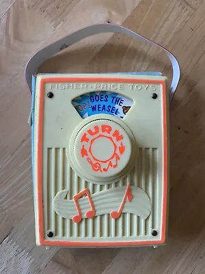 Buy Fisher Price - Pop Goes The Weasel - Radio Pocket Music Box - Vintage • 12.99£