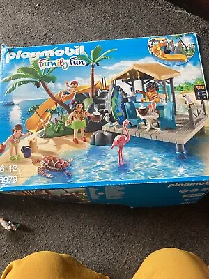 Buy Playmobil 6979 Used Family Fun Island Beach Bar Without Turtle And A Few Acc • 10£