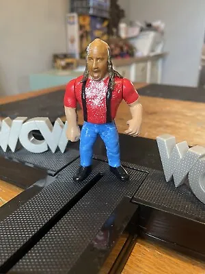 Buy Wwf Wwe Hasbro Chainsaw Charlie Terry Funk Custom Wrestling Figure • 29.99£