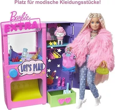 Buy BARBIE Fashionista Extra Fashion Vending Machine Play Set Purple-Pink Puppies • 27.55£