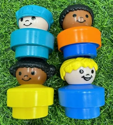 Buy 4x Fisher Price Chunky Little People Figures All Different Looking Vintage 1990s • 9.99£