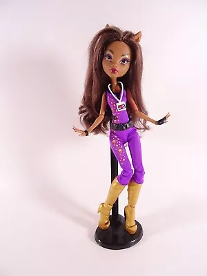 Buy Barbie Monster High Doll Clawdeen Wolf “Music Festival” + Doll Stand (12485) • 23£