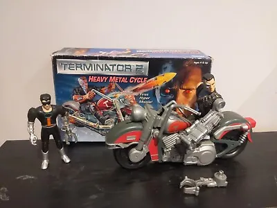 Buy Kenner Terminator 2 - Heavy Metal Cycle  - Vintage 1991 & Terminator Figures X 2 • 35£