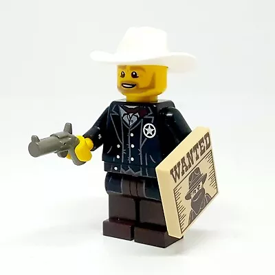 Buy LEGO® Sheriff Western Cowboy & Wanted Poster Minifigure Police Station Cop Gift • 6.99£