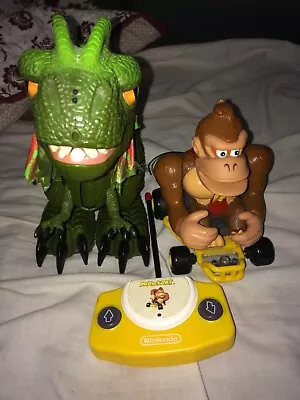 Buy Donkey Kong Remote Control Car And Mattel Green Screature Dinosaur 2008 • 15£