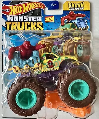 Buy Hot Wheels Monster Trucks Crush Delivery Beast Bashers Gorilla Monkey 1:64 New • 9.88£