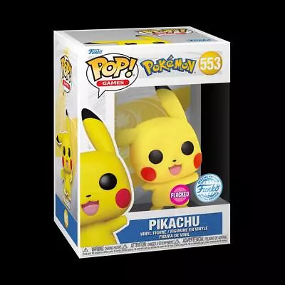 Buy Funko Pop Pikachu Flocked Vinyl Figure Pokmon Games #553 Special Edition 2024 • 25.31£