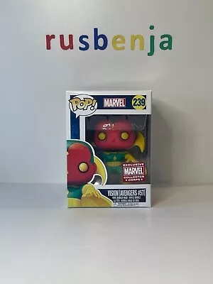 Buy Funko Pop! Marvel Vision Avengers #57 Collector Corps #239 • 13.99£