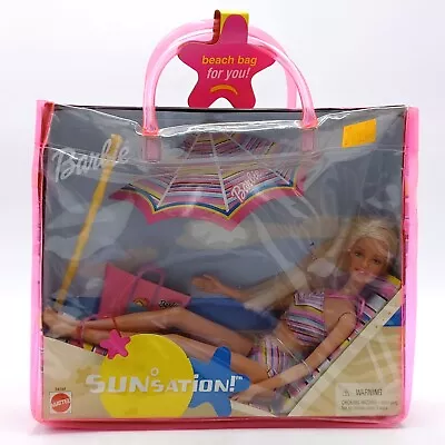 Buy Sunsation Swimwear Barbie Doll In Beach Bag / Sun Sation / Mattel 54194, NrfB • 51.38£