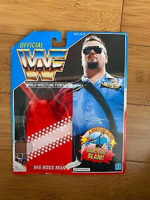 Buy Wwe The Big Boss Man Hasbro Wrestling Figure Backing Card Wwf Series 1 Clean • 24.99£