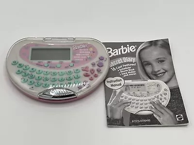 Buy Barbie Electronic Secret Diary Organiser Rare 1999 Mattel Mint Condition Working • 110£