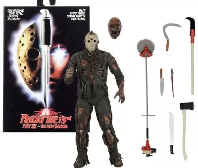 Buy NECA Horror Friday The 13th VII New Blood Jason 7  Action Figure Model Toy Gift • 34.12£
