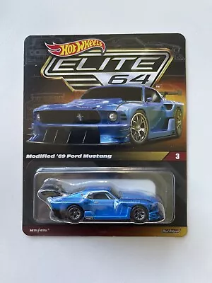Buy Hot Wheels Elite 64 Modified ‘69 Ford Mustang Premium Real Riders Car Culture • 38£