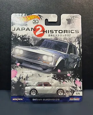 Buy Hot Wheels Japan Historics 2. _ 1/64_ 2018_ Datsun Bluebird 510 • 46.25£