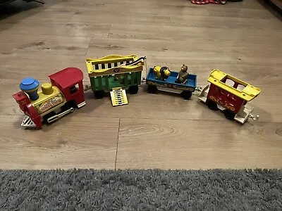 Buy Vintage Fisher Price Circus Train Animals And Driver • 30£