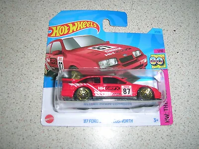 Buy Hot Wheels The 80's '87 Ford Sierra Cosworth In Red  Short Card • 6.29£
