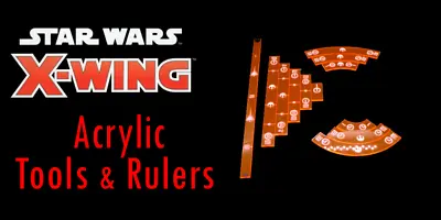 Buy Acrylic Movement Tool Template Rulers - X-wing Miniatures Game • 6.50£