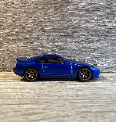 Buy Hot Wheels Nissan 300ZX Blue Custom Real Rider Rubber Tyres • 10£