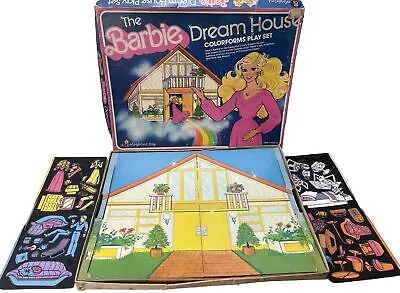 Buy Vtg 1979 Barbie Dream House Colorforms Play Set Peel Stick Toy • 11.40£