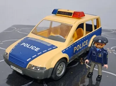 Buy Playmobil Police Car With Flashing Light And One Police Officer Figure Figurine • 8.99£