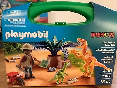Buy Playmobile Dinosaurs Explorer Carry Case Set. 2 Dinosaurs And The Explorer. • 8£