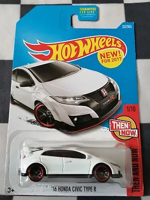 Buy  Hot Wheels 2017 New Model 16 Honda Civic Type R Then And Now Long Card 327/265  • 11.95£