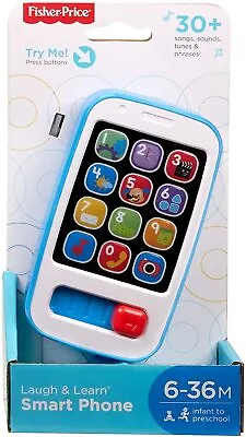 Buy Fisher-Price Laugh & Learn Smart Phone Fun Toy Gifts 12  Dances Song Music NEW • 12.99£