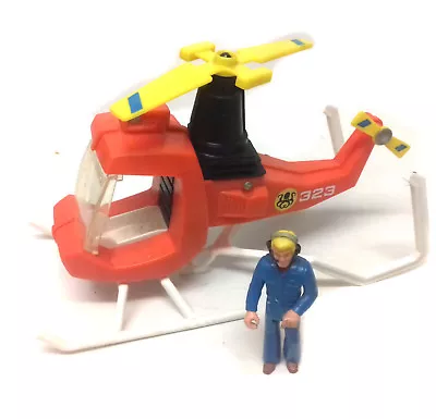 Buy Vintage Early 70's Fisher Price Toys HELICOPTER Vehicle Pilot Figure & Accessory • 36.49£