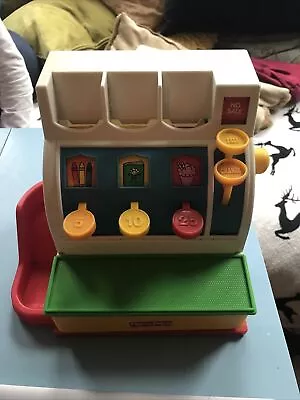 Buy Vintage Fisher Price Till Cash Register Toy (1994) - Working Includes 6 Coins • 15£