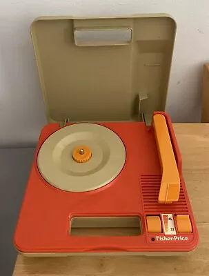 Buy Vintage  Fisher Price 820 Portable Record Player -  Working - Loose Connection • 20£