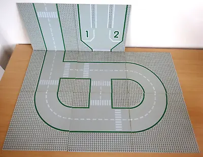 Buy Vintage Lego Road Base Plate Bundle X8 Roads Grey 32x32 • 29.99£