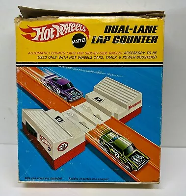 Buy Hot Wheels Sizzlers Dual Lane Lap Counter Mattel Vintage 1969 In Box Red Line • 47.31£