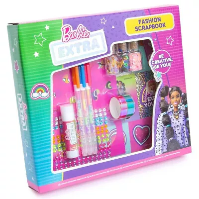 Buy Barbie Movie A4 Memory Scrapbook With Pens Stickers Stencils Sequins Tape & Glue • 11.99£