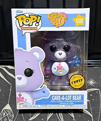 Buy Care Bear Funko Pop Care-A-Lot Bear Chase #1205 With Pop Protector • 23.99£
