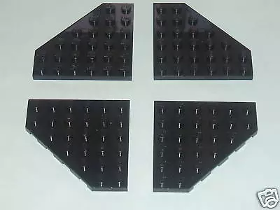 Buy Lego 4 X Black Angled Base Plate / Board 6 X 6 Pin  -  Space / Star Wars Lego • 1.39£