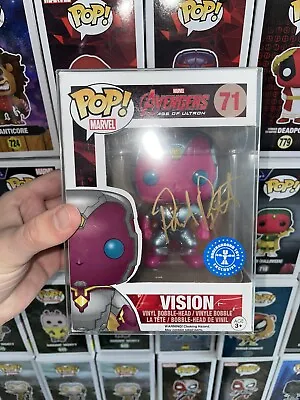Buy Signed Vision 71 Funko POP! By Paul Bettany • 134.95£