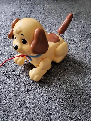 Buy Fisher Price Snoopy Puppy Pull Along Dog Toy Vintage • 4.99£