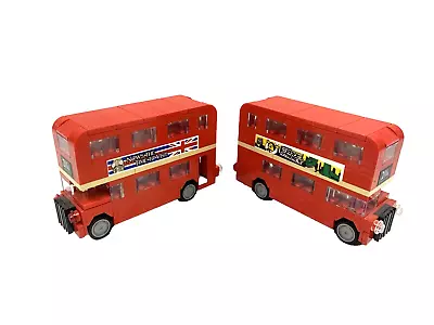 Buy 2 Lego Creator London Bus 40220 Red Double Decker Complete A32 • 5.95£