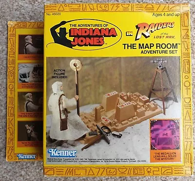 Buy Vintage Kenner Indiana Jones Lost Ark Map Room Action Figure Set 1982 Unused Mib • 750£