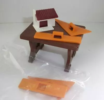 Buy Playmobil Preowned Construction Site Architect Tools, Table & Tiny Model House • 6£