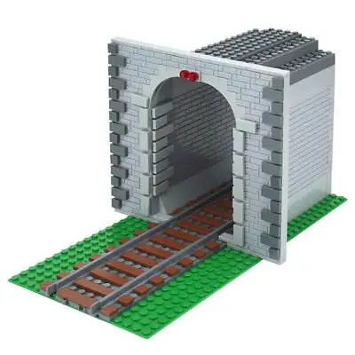 Buy City Train Track Tunnel Exit Entrance For Lego Kit Building Blocks Brick Set MOC • 31.79£