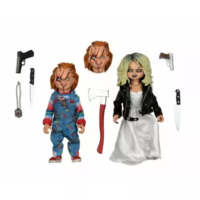 Buy Bride Of Chucky 8'' Scale Clothed Figure  Chucky & Tiffany 2-Pack • 82.84£