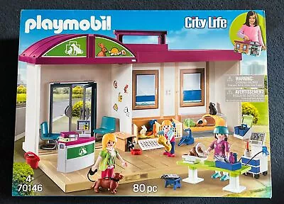 Buy Playmobil Vet Clinic (70146 City Life Playset) Brand New And Sealed  • 20£