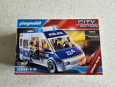 Buy Playmobil City Action Police Van With Lights And Sound, 70899, 52pcs, 4-10 NEW • 19.99£
