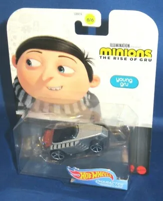 Buy Collector Hot Wheels Character Cars Minions The Rise Of Gru #6 Young Gru, New • 11.24£