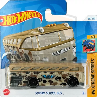 Buy 2024 HOT WHEELS Surfin' School Bus 65/250 HW Xtreme Sports 4/5 1:64 - HTB99 • 3.69£