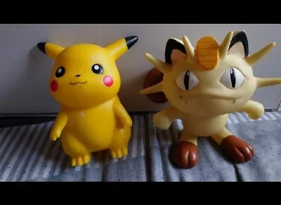 Buy Pokemon Vintage Meowth And Pikachu Hasbro Articulated Action Figures Toys 1999 • 13£