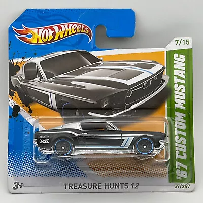 Buy Hot Wheels '67 Custom Mustang Treasure Hunt 2012 Short Card • 12£